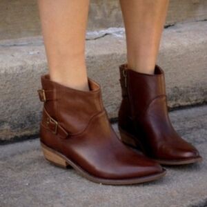Brown Leather Ankle Boots